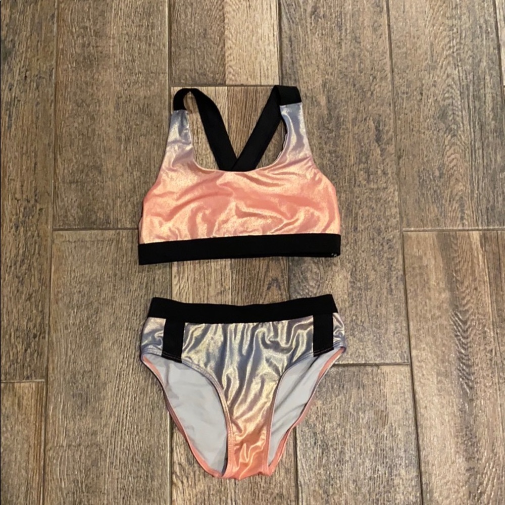 girls zella two piece swim suit